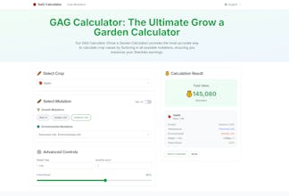GAG Calculator gallery image