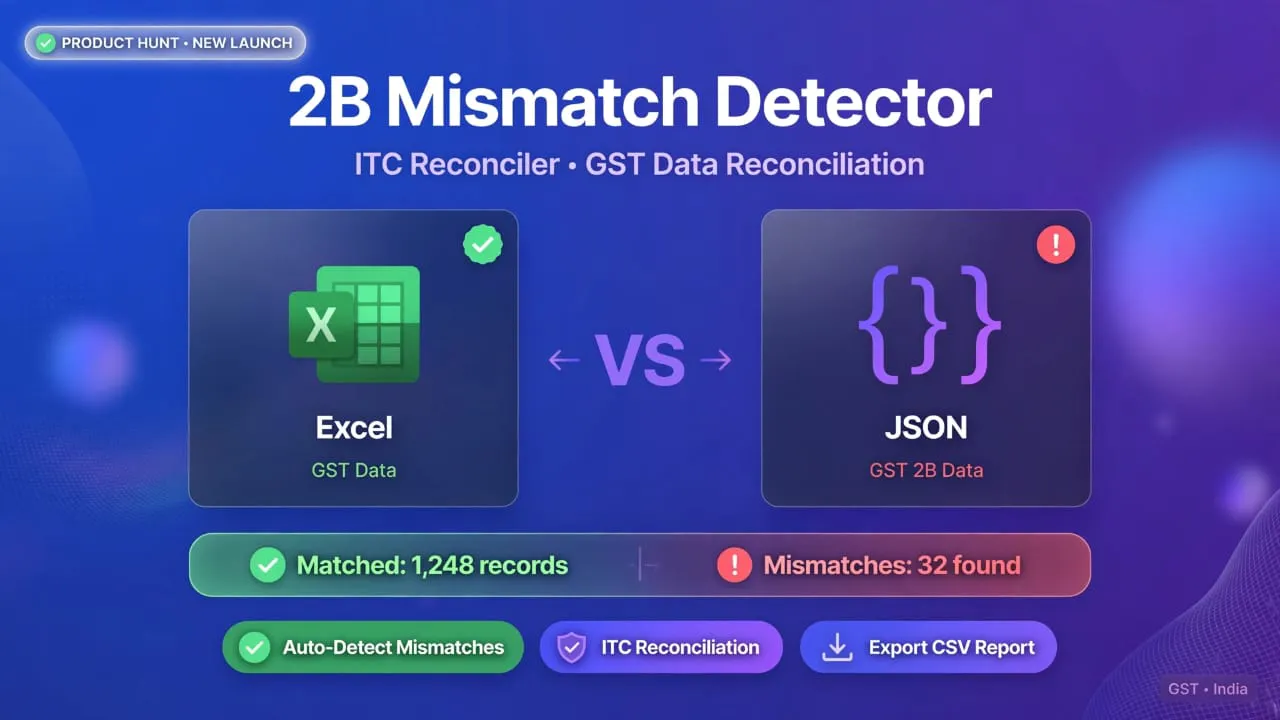 GSTR-2B Miss Match Detector