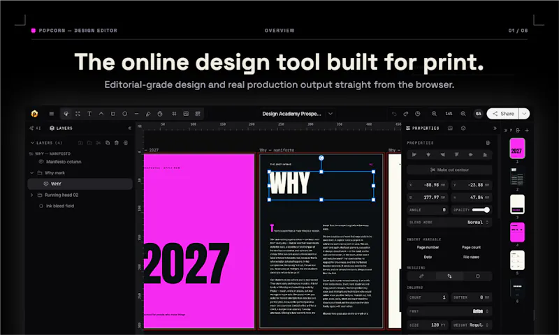 Popcorn Design Editor screenshot 1