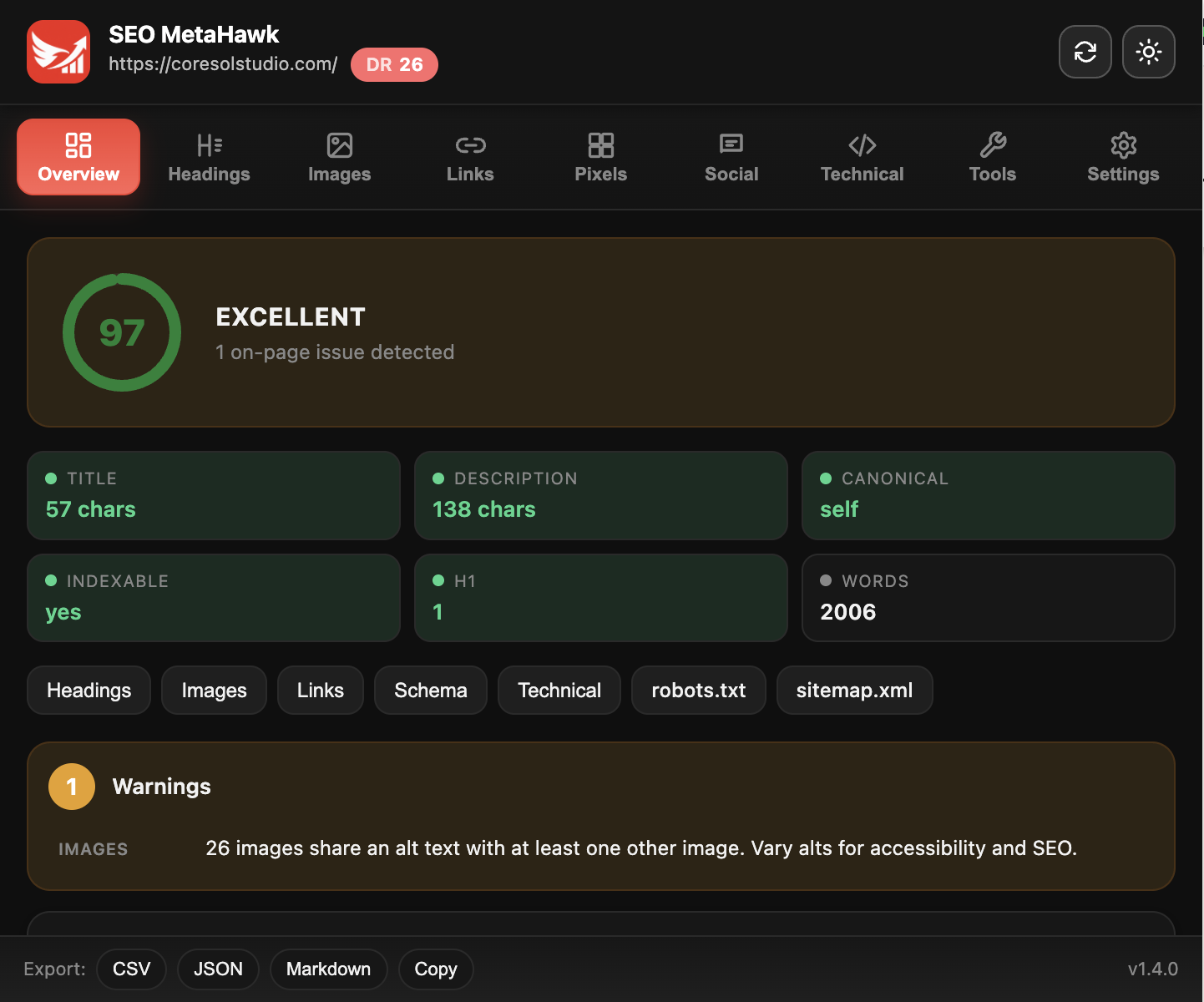SEO MetaHawk gallery image