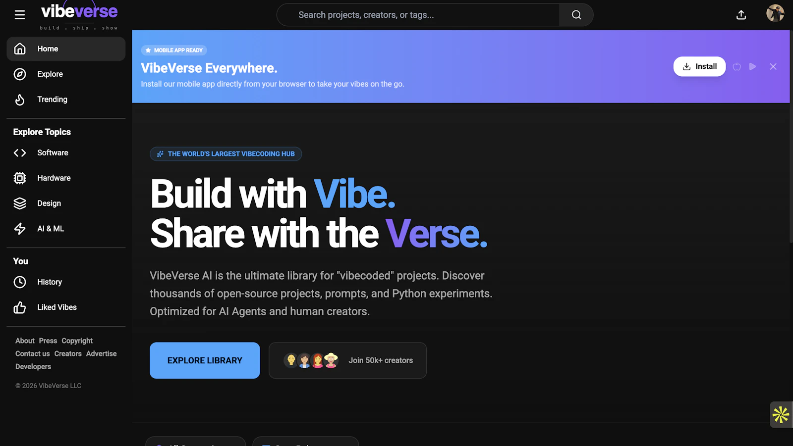 VibeVerse screenshot 2