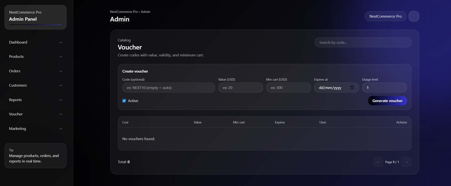 NextCommerce Pro gallery image