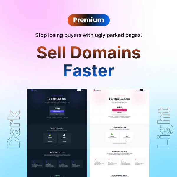 Sell your domains faster logo