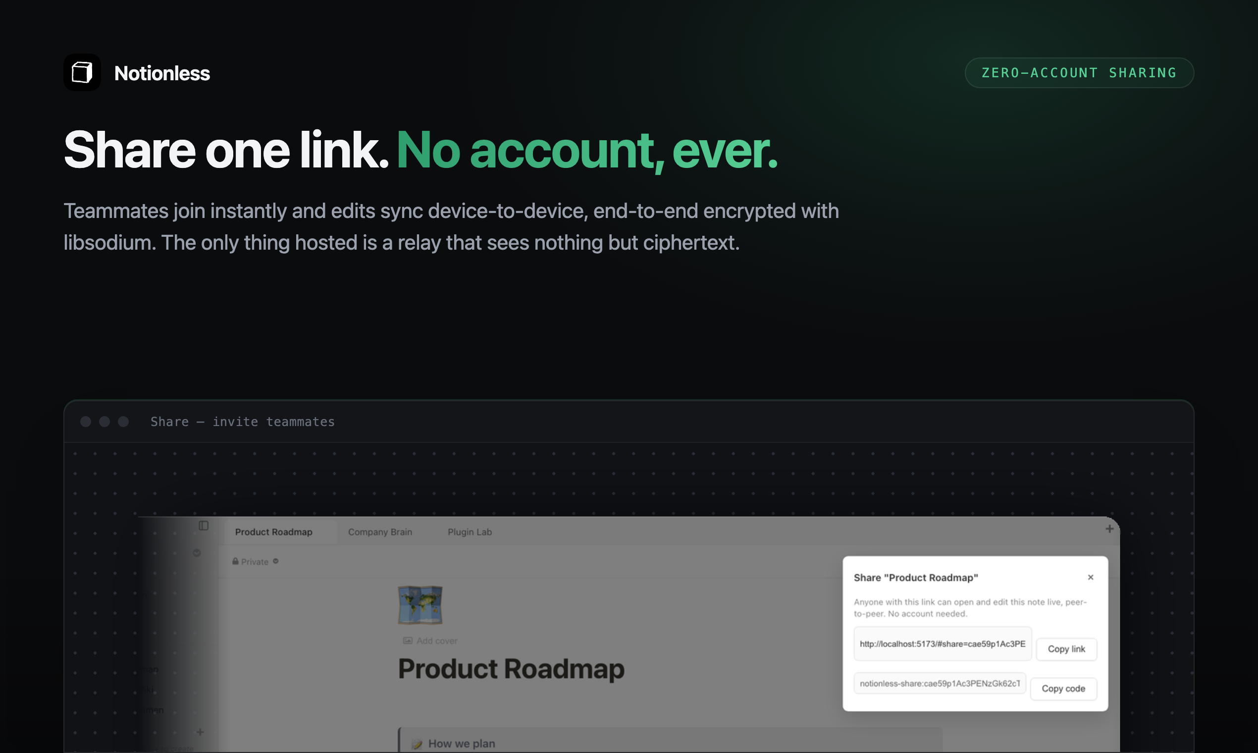 Open-source Notion alternative. gallery image
