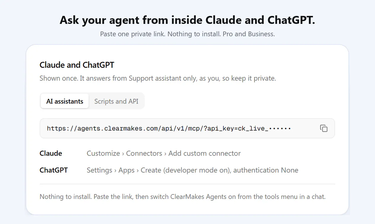 ClearMakes Agents gallery image
