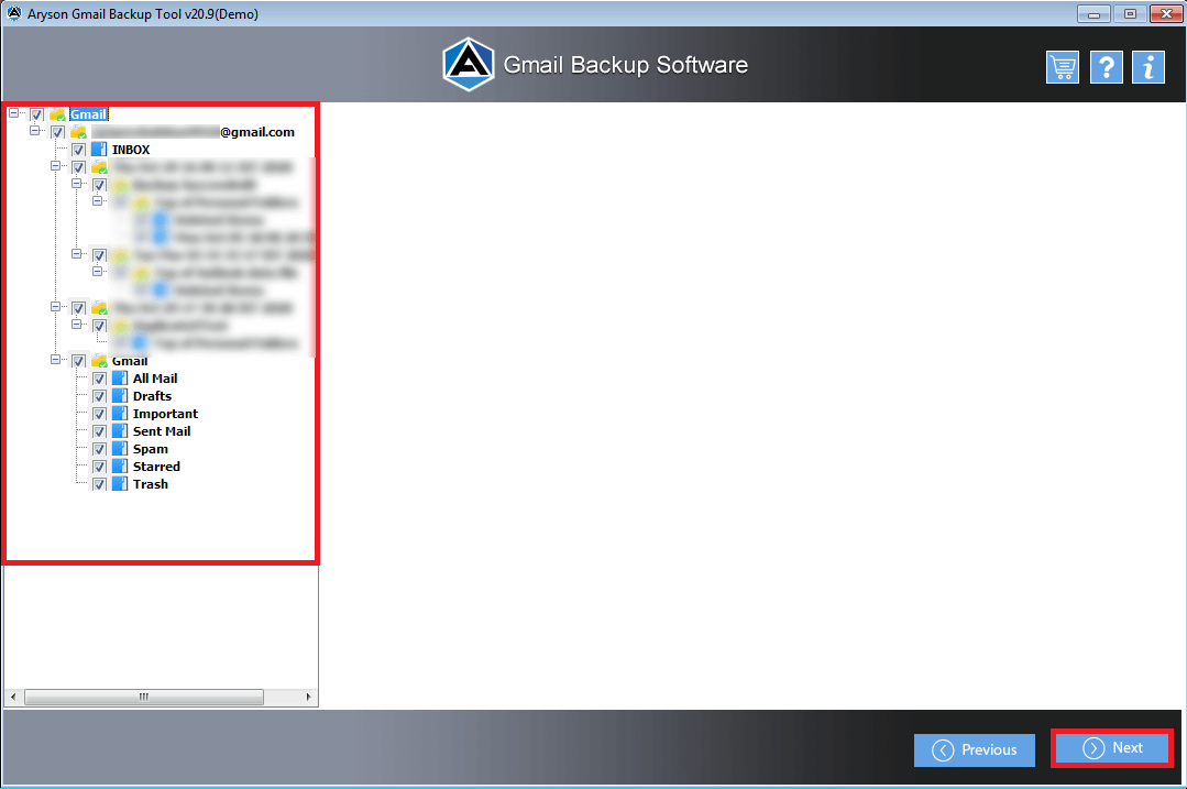 Aryson Gmailバックアップツール media 3