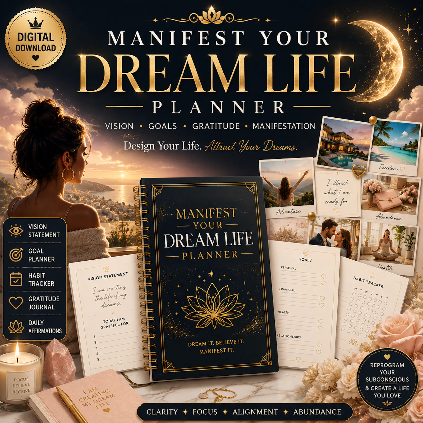 Manifest Your Dream Life Planner screenshot 1