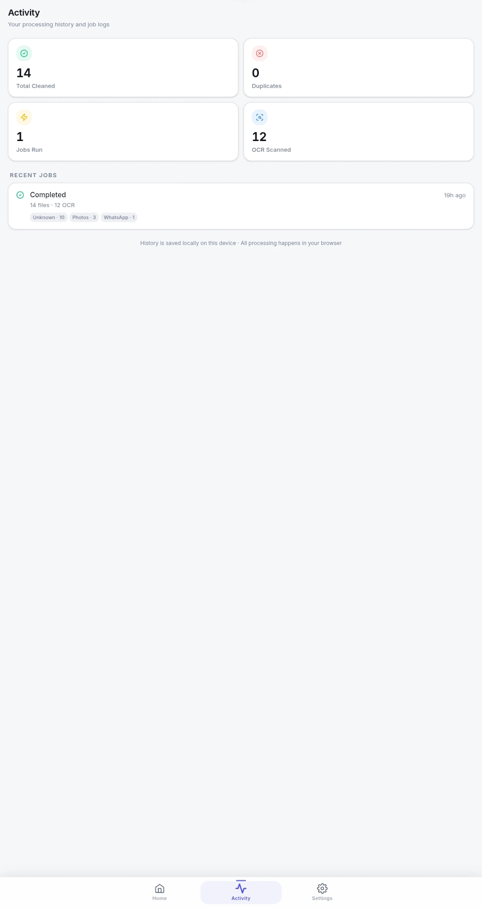 OrganizeShots screenshot 2