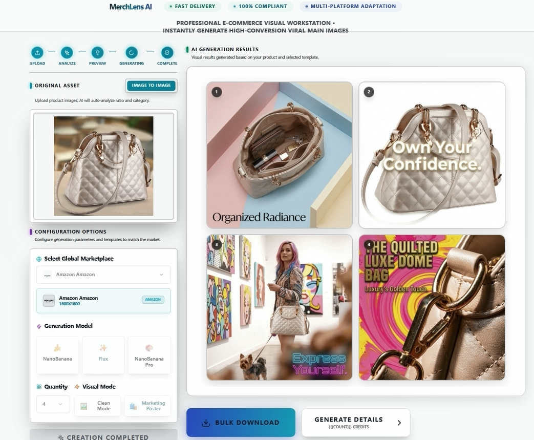 MerchLens: AI E-commerce Photo Studio gallery image