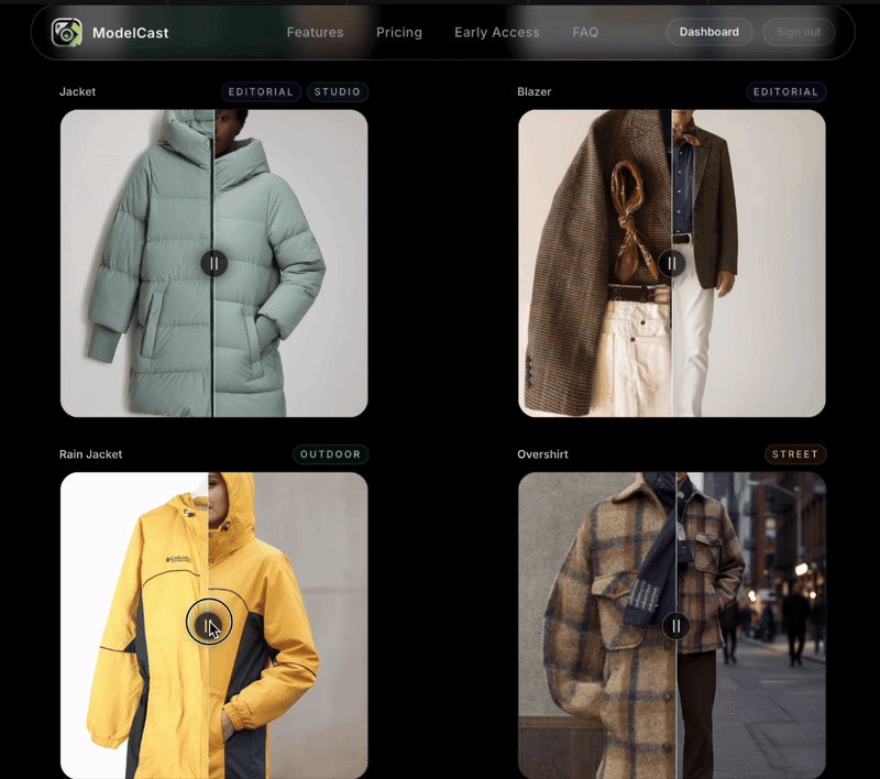 ModelCast - Screenshot 3 showing product features and functionality