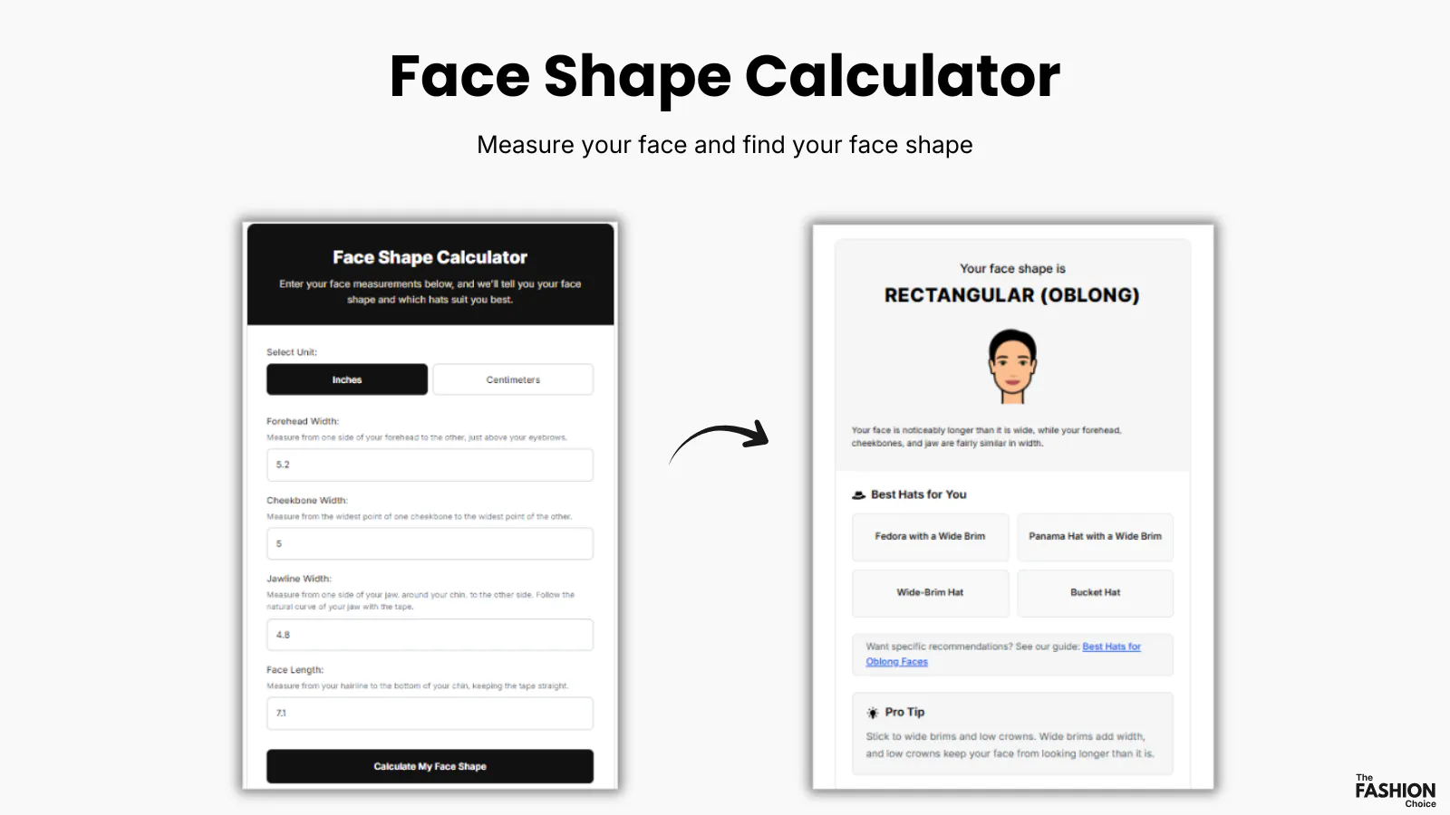 Face Shape Calculator