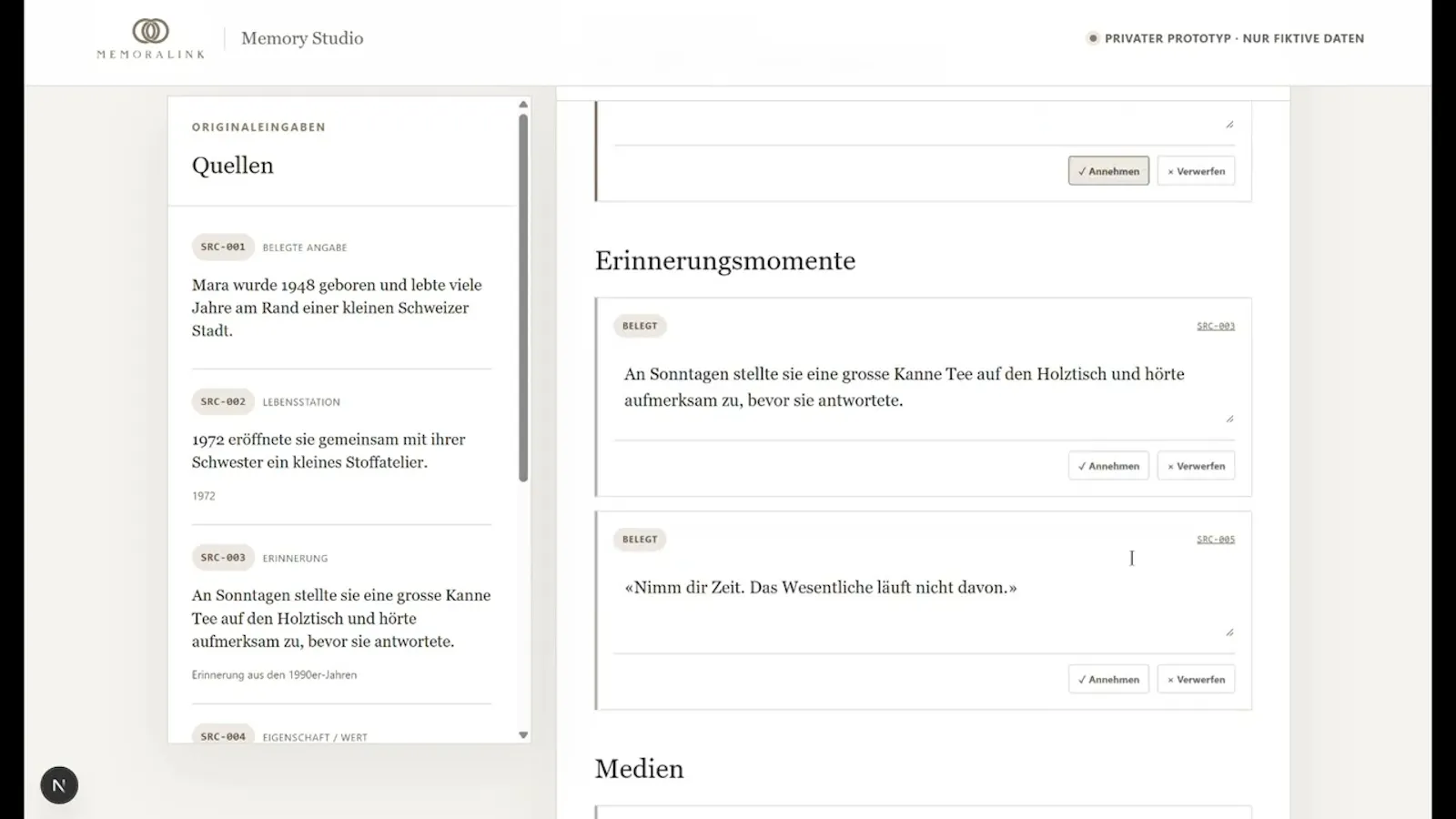 Memoralink Memory Studio screenshot 1 (video preview)