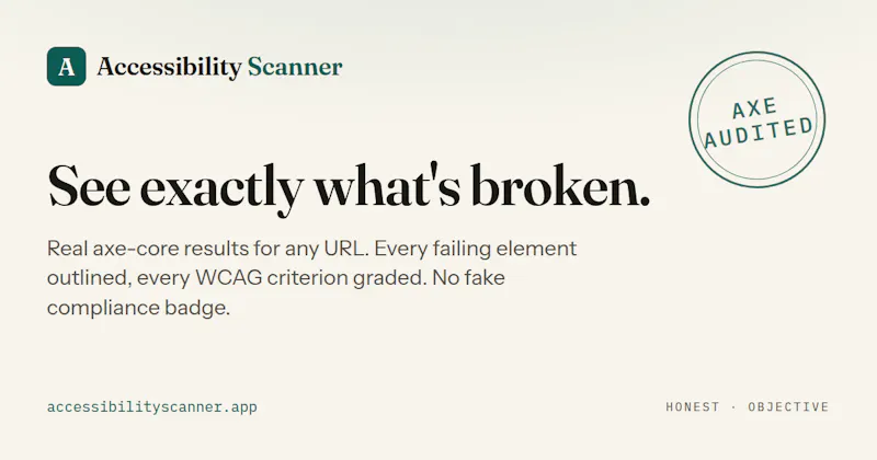 Accessibility Scanner screenshot 1