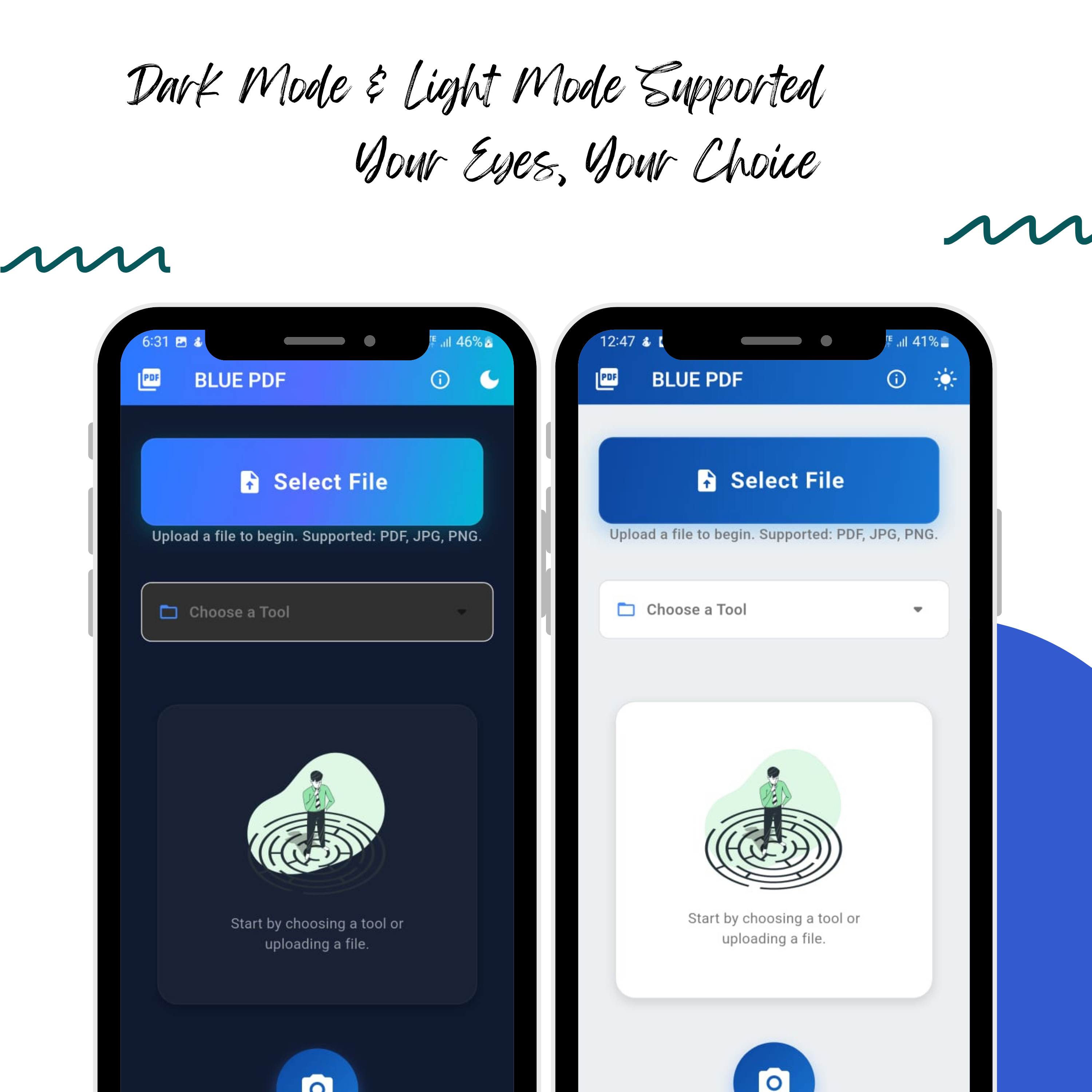 ब्लू पीडीएफ-ऑल-इन-वन पीडीएफ टूलकिट - Android के लिए एक हल्का, तेज और पूरी तरह से ऑफ़लाइन पीडीएफ टूल मीडिया 3