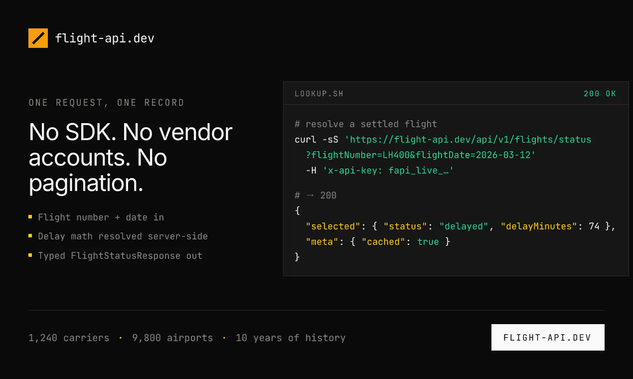 Flight API gallery image