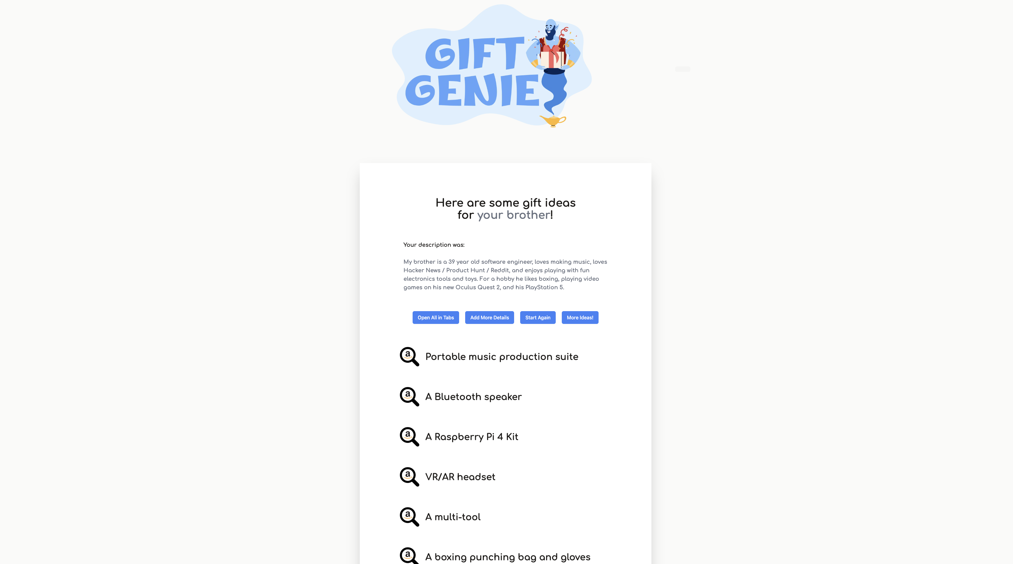 Gift Genie AI media 6