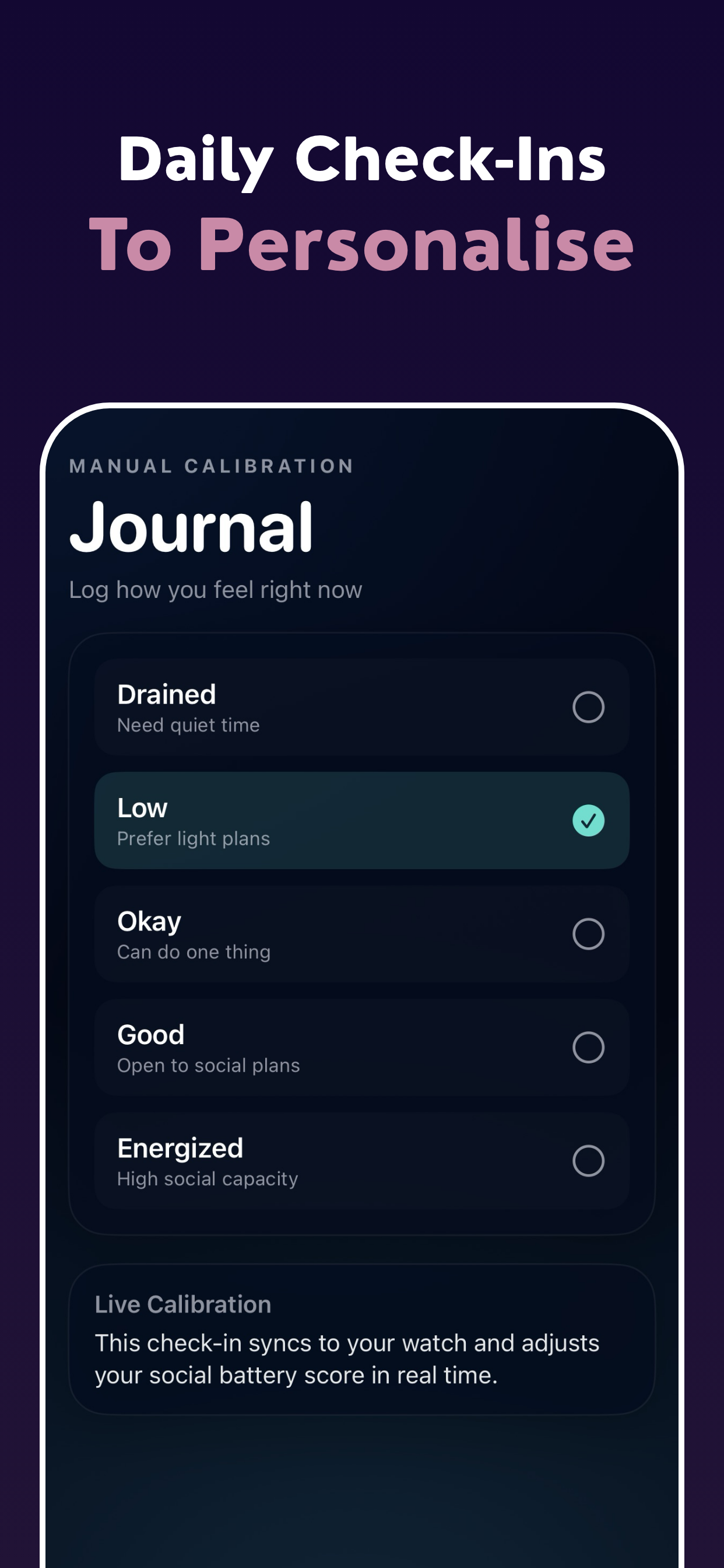 Social Battery: AI Energy Monitor gallery image