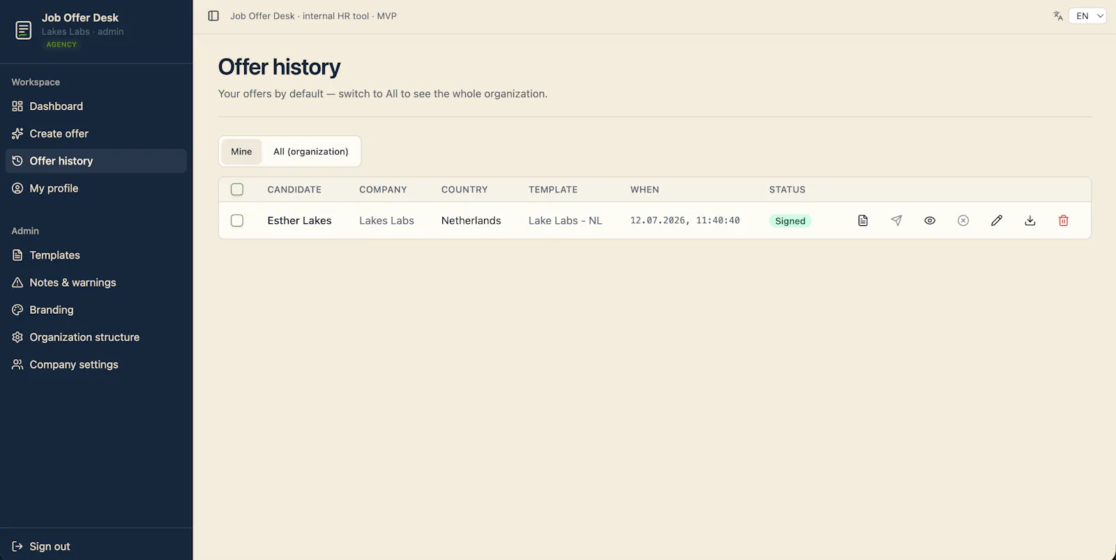 Job Offer Desk screenshot 9