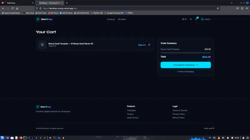 DevShop screenshot 1
