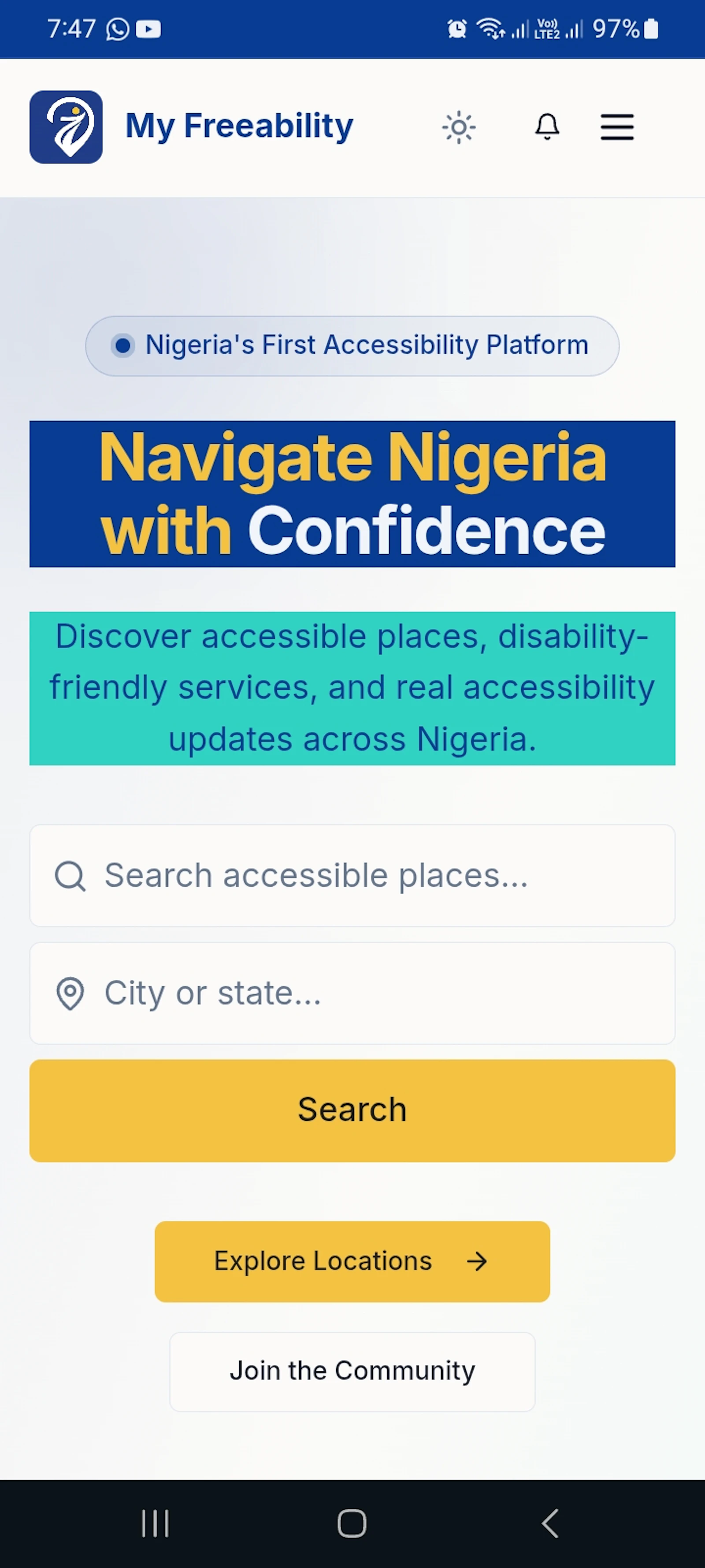 My Freeability screenshot 3