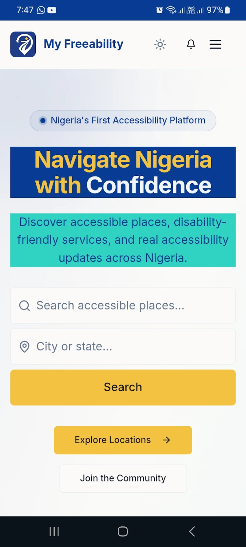 My Freeability screenshot 3