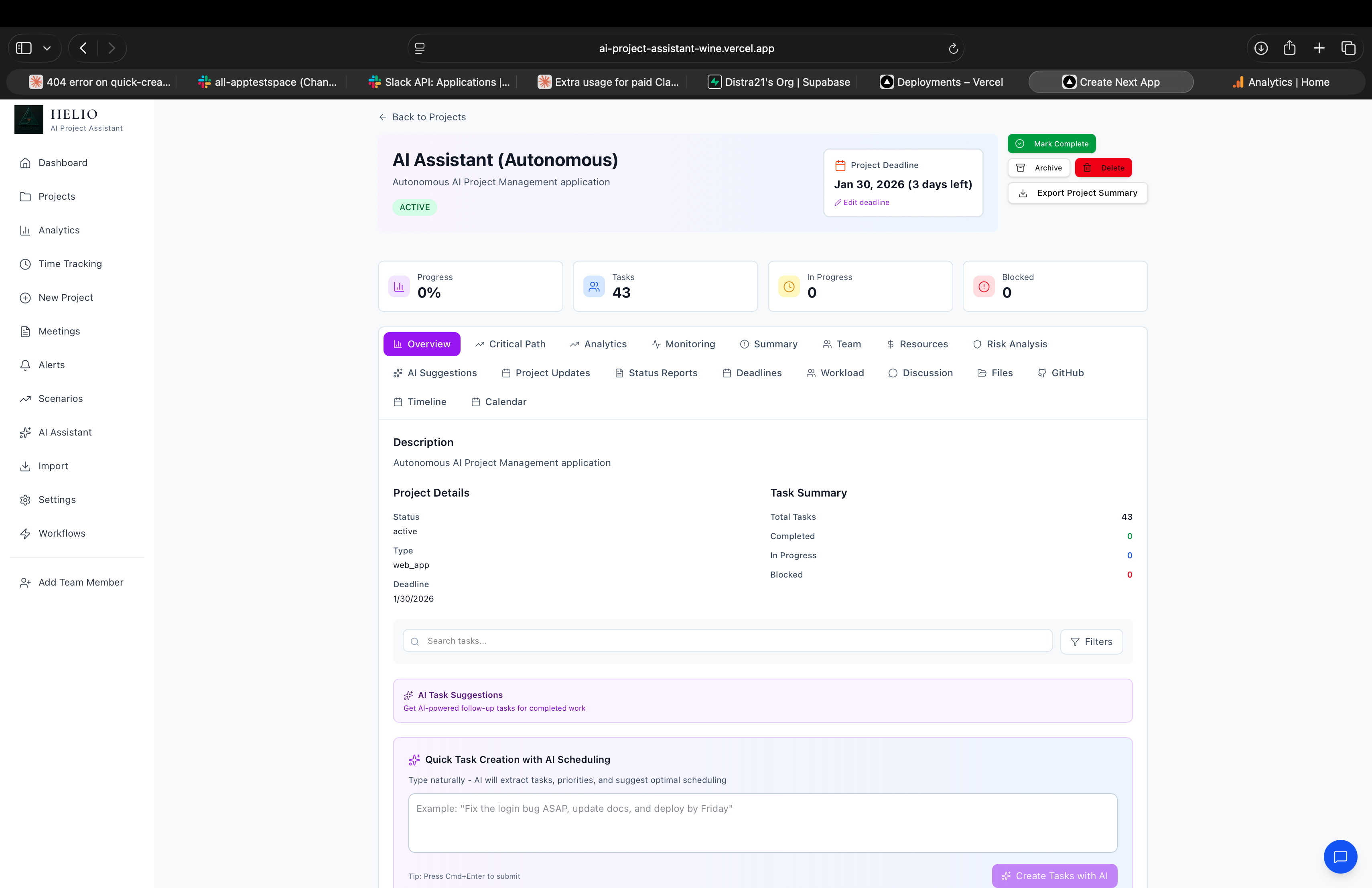 Helio - Screenshot 2 showing product features and functionality