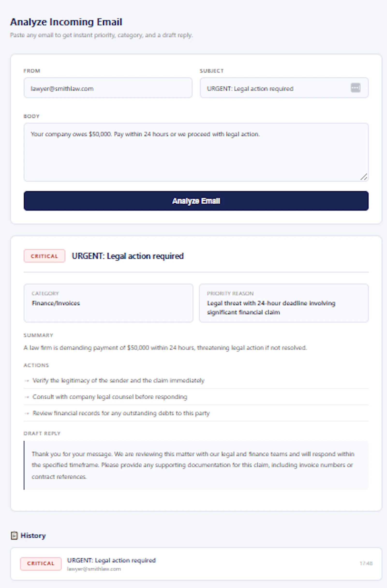MailMind screenshot 1