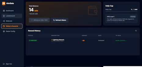 AimSats Earn Satoshis gallery image