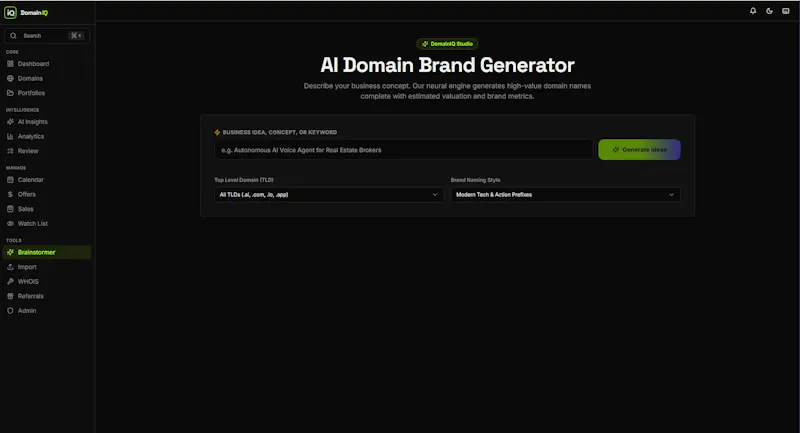 DomainIQ screenshot 5
