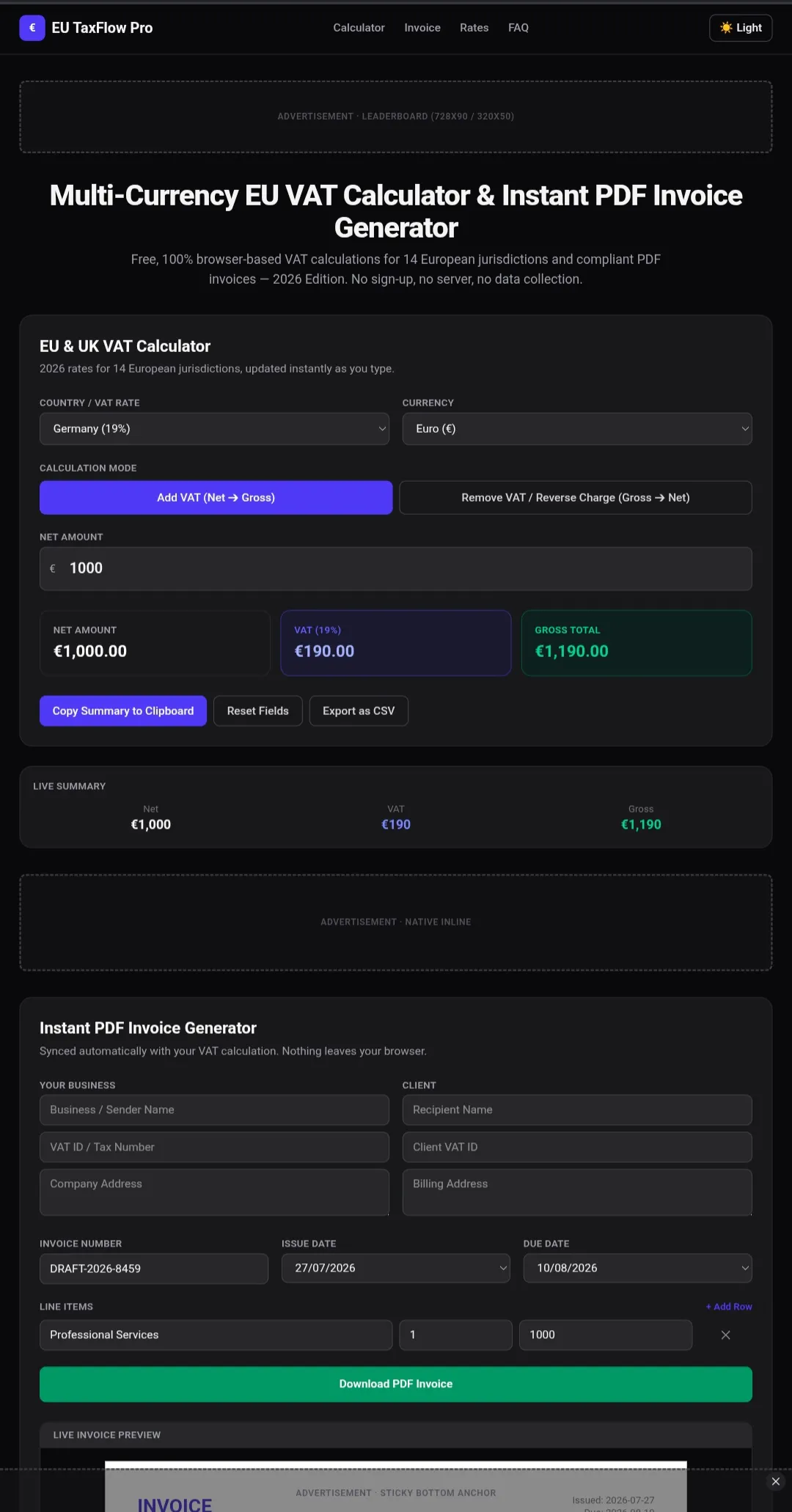 EU TaxFlow Pro gallery image
