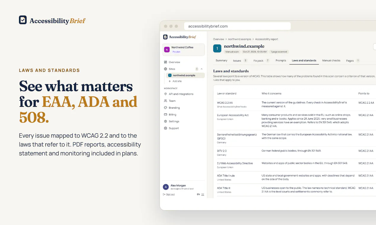 AccessibilityBrief gallery image