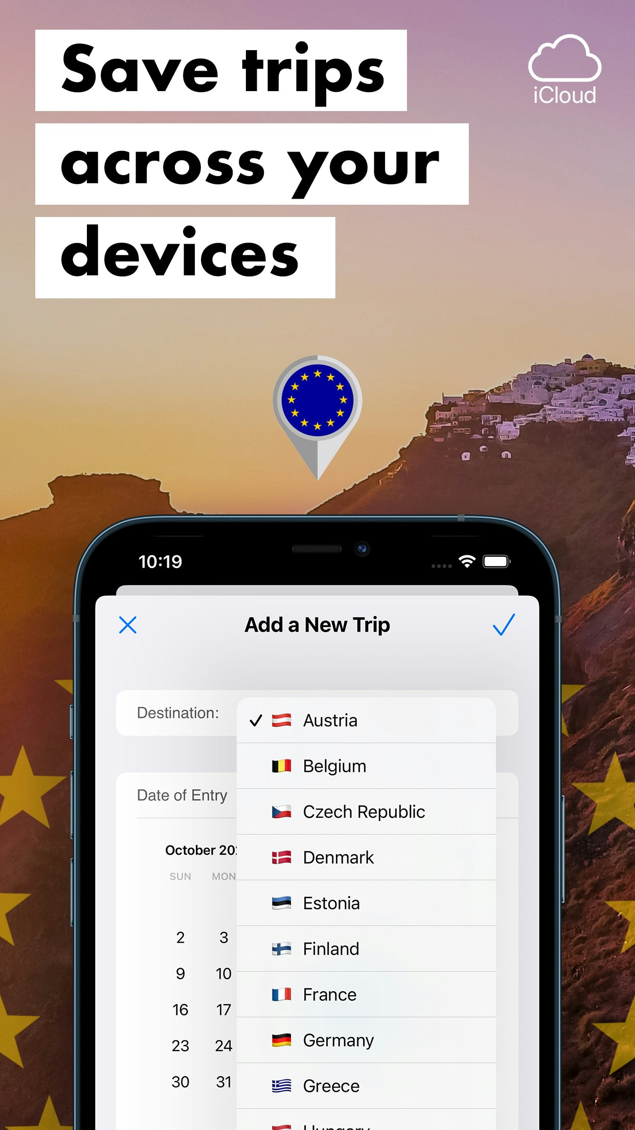 シェンゲン時代 - 90/180 Travel Calculator iOSアプリメディア5