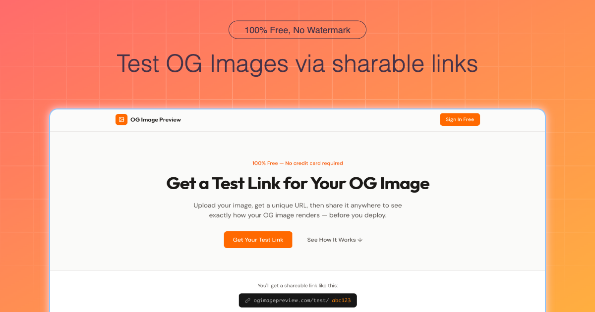 OG Image Tester and Preview gallery image