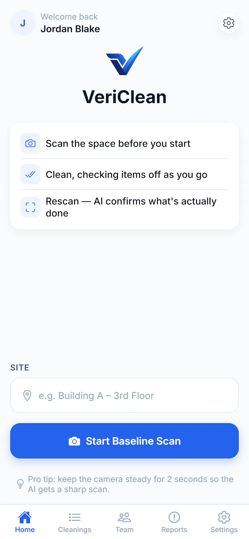 VeriClean: Cleaning Team App screenshot 2