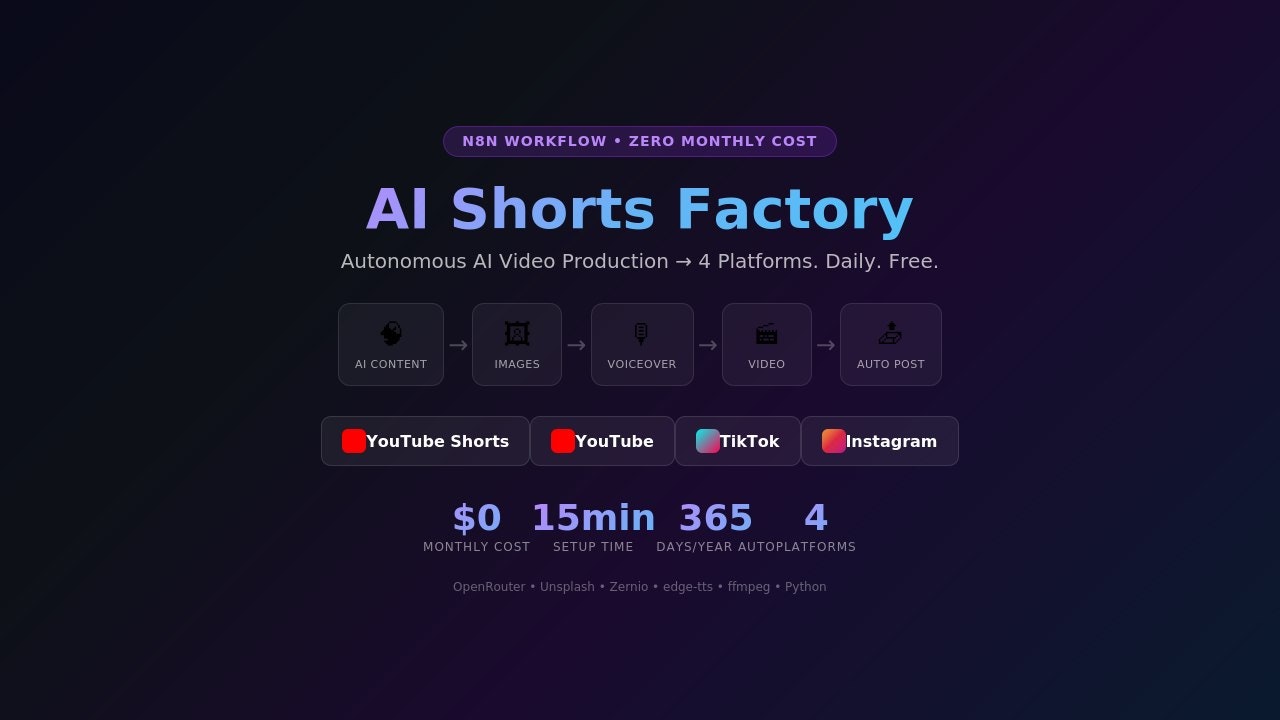 AI Corp Zero-Cost Autonom Video Factory gallery image