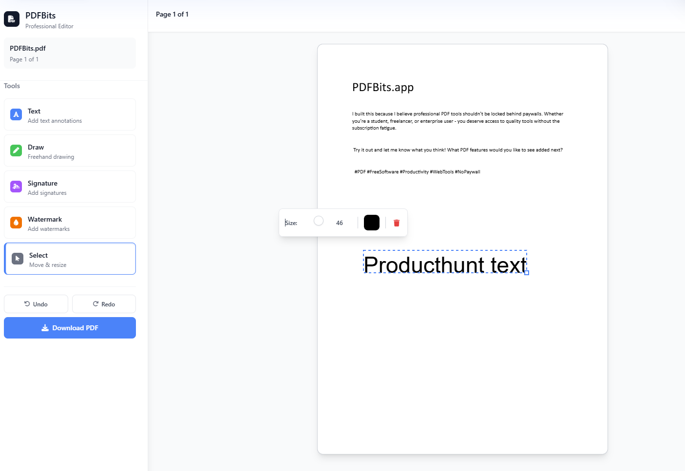 PDFBits gallery image
