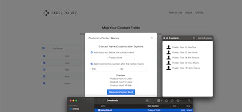 Excel to VCF Converter gallery image