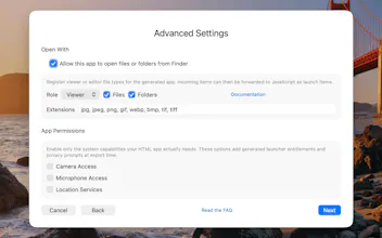 HTML to App gallery image