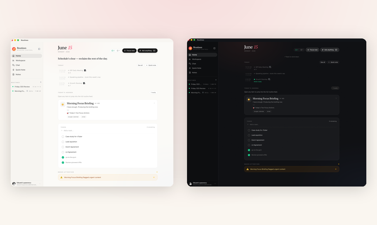 Routines gallery image