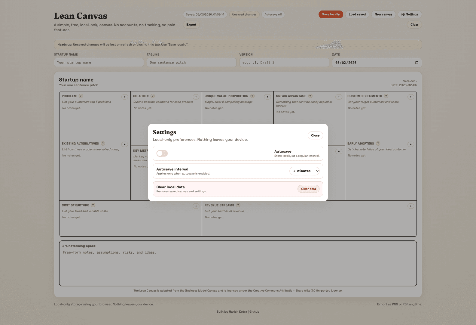 Lean Canvas gallery image