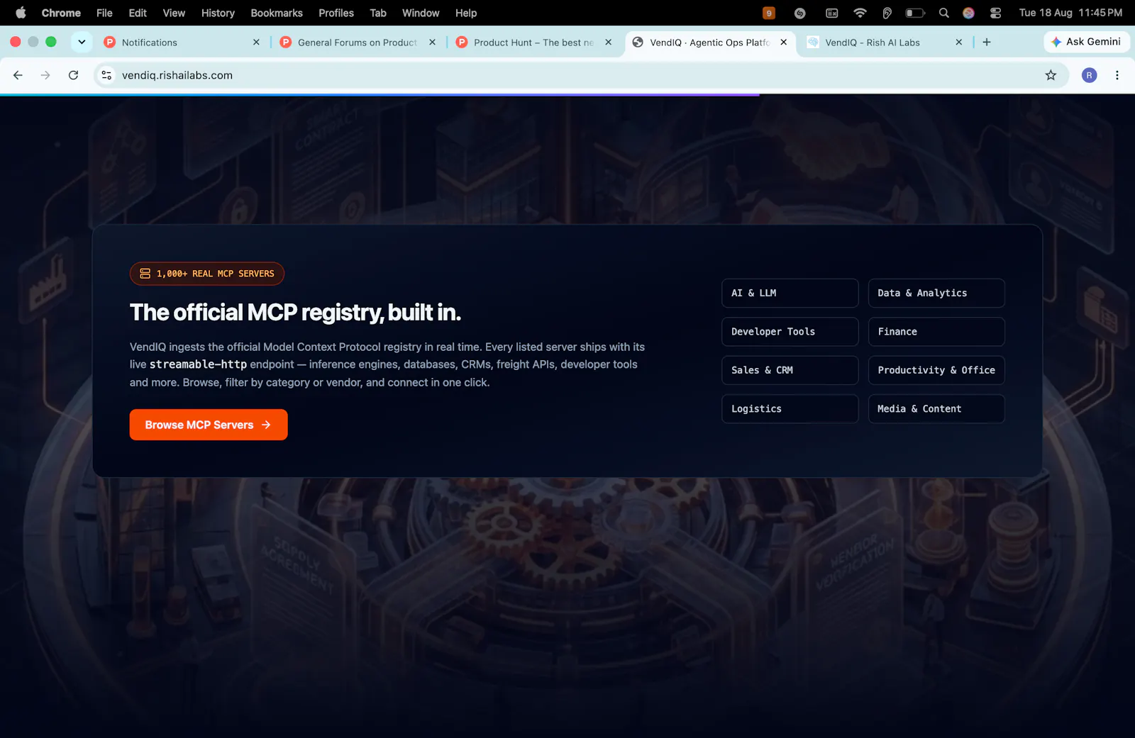 VendIQ · Agentic Ops Platform screenshot 5
