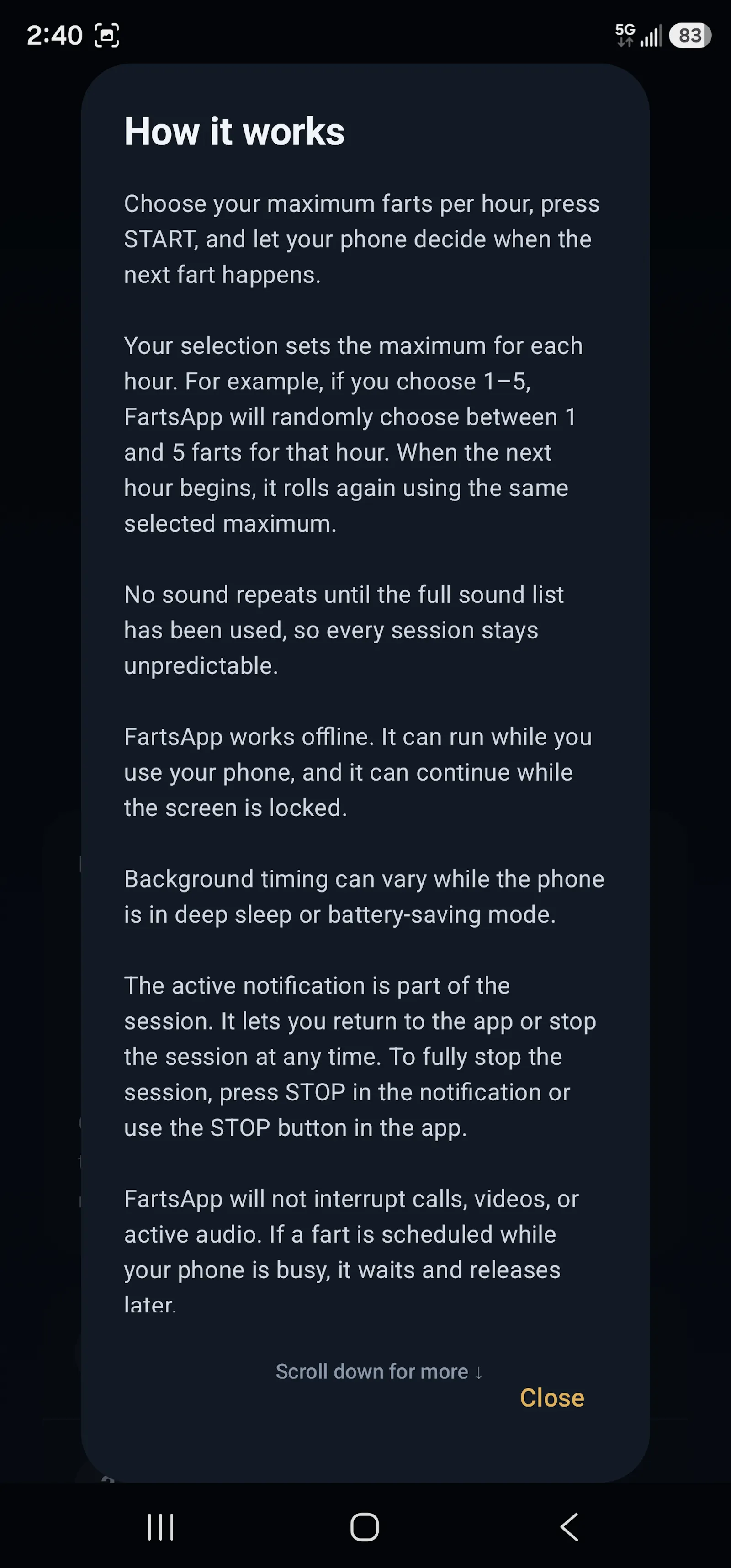 FartsApp screenshot 4