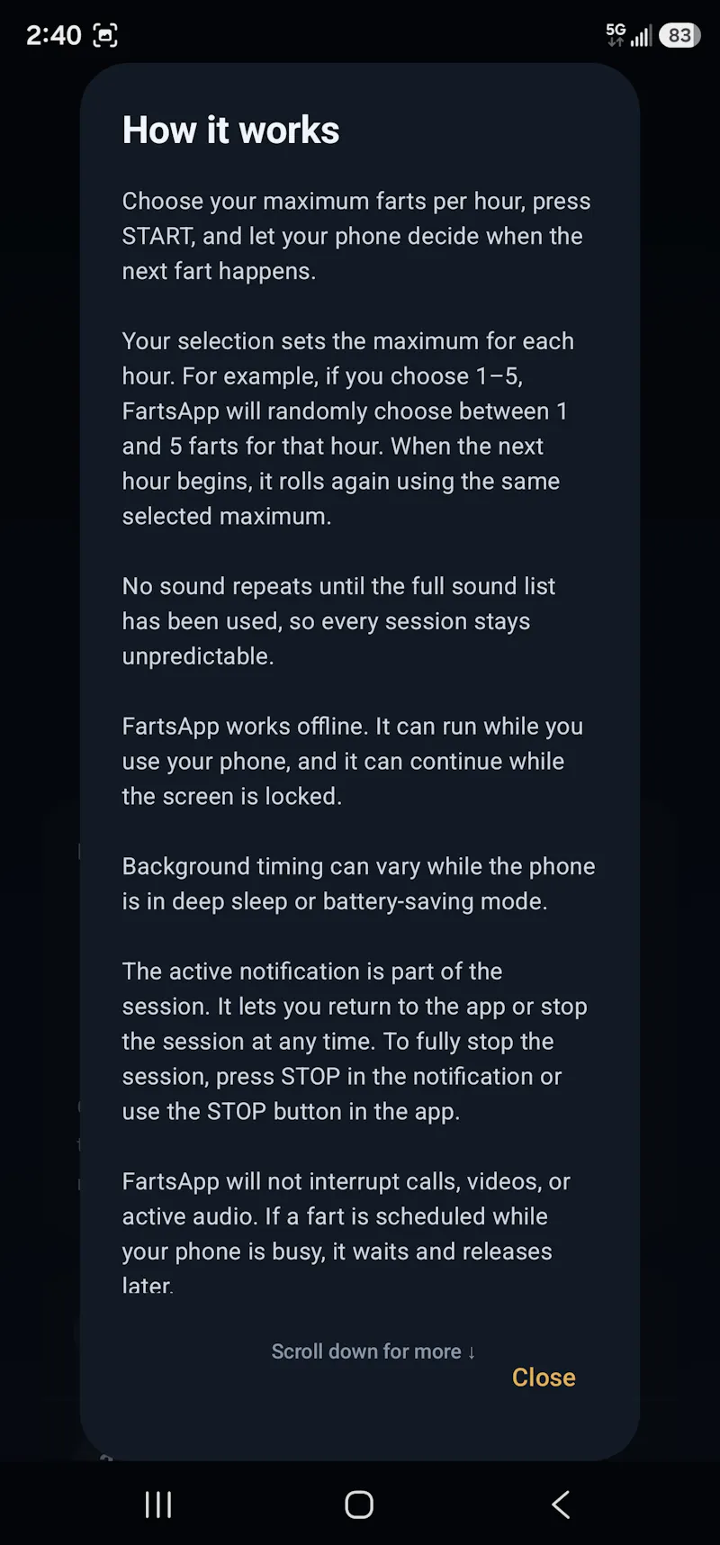 FartsApp screenshot 4