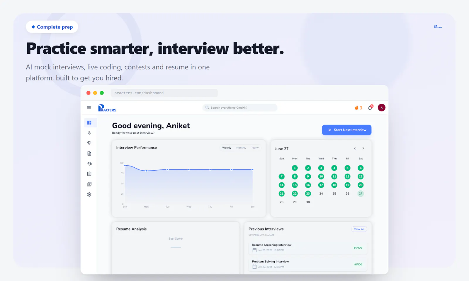 Practers screenshot 1