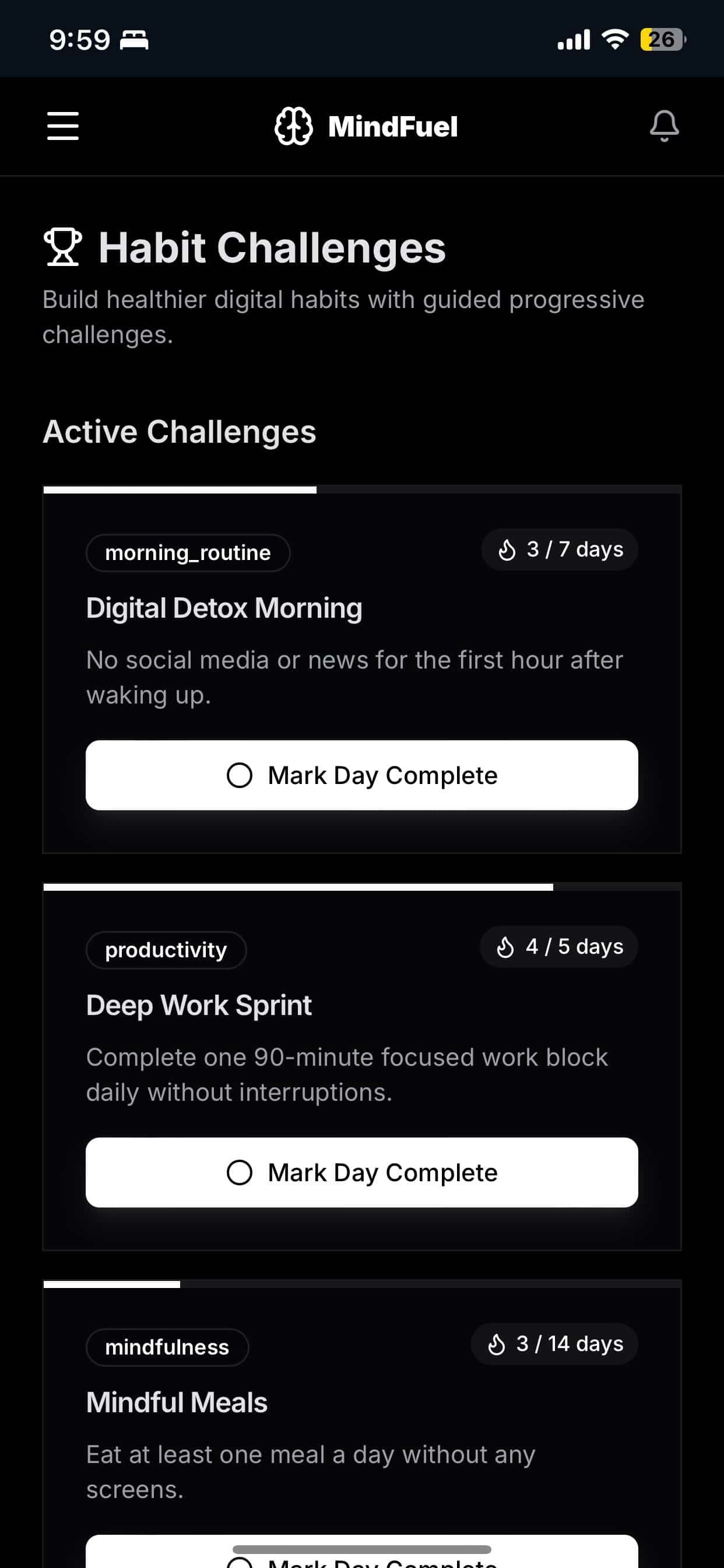 MindFuel — Mental Nutrition Tracker gallery image