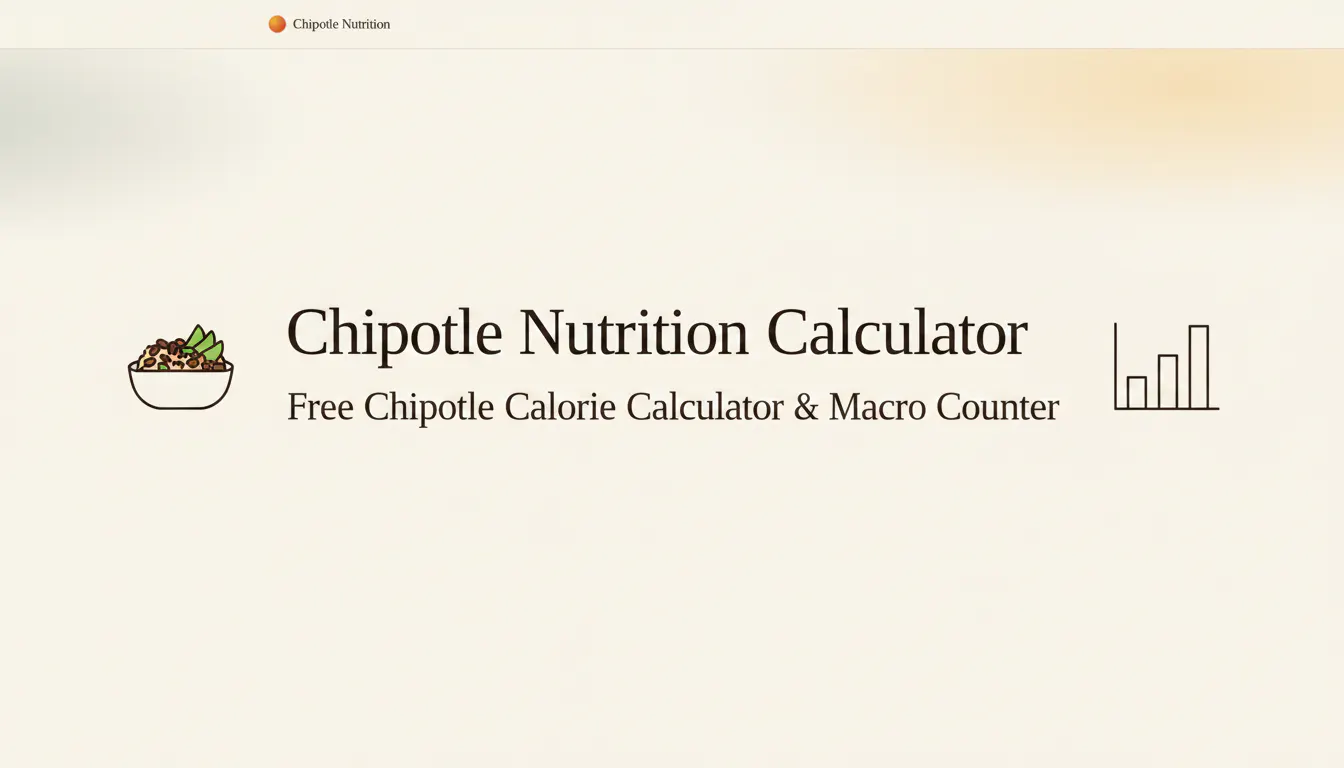 Chipotle Nutrition Calculator gallery image