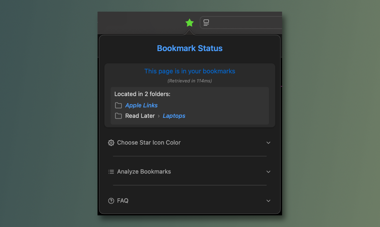 Bookmarks Star for Safari gallery image