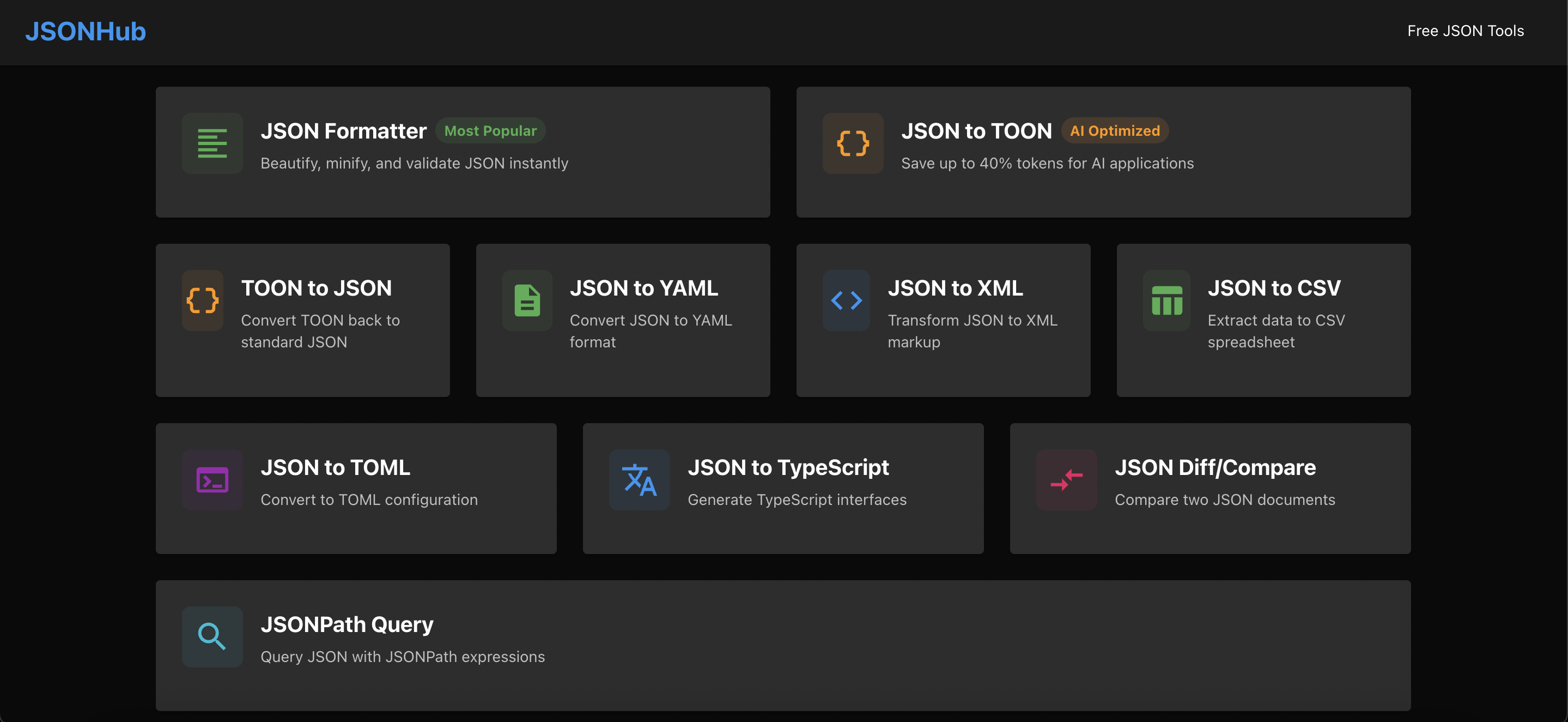 JSONHub gallery image
