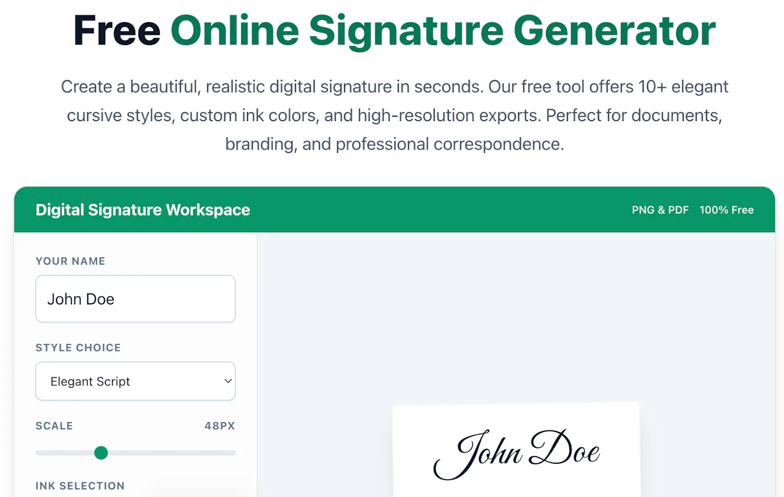CursiveGen screenshot 1