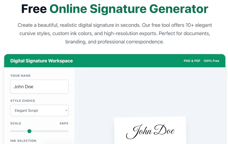 CursiveGen screenshot 1